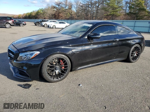 2017 Mercedes-Benz C 63 S AMG with VIN WDDWJ8HB9HF482199, listed as a Copart auction lot 80140554 with 36,010 mi miles and Salvage Title. Bid and sale history available at carsss.com. Image 1.