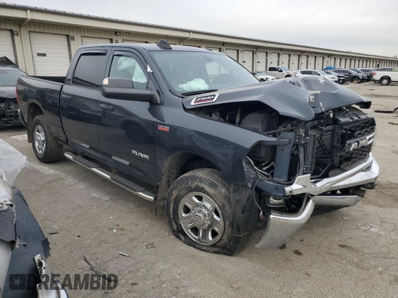 2021 Ram 2500 Tradesman with VIN 3C6UR5CJ2MG561219, listed as a Copart auction lot 82590154 with 25,389 mi miles and Salvage title. Bid and sale history available at DreamBid. Image 4.