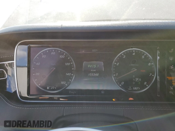 2016 Mercedes-Benz S-Class S 550 with VIN WDDXJ8FB3GA013225, listed as a Copart auction lot 44896945 with 103,348 mi miles and Salvage Title. Bid and sale history available at carsss.com. Image 9.