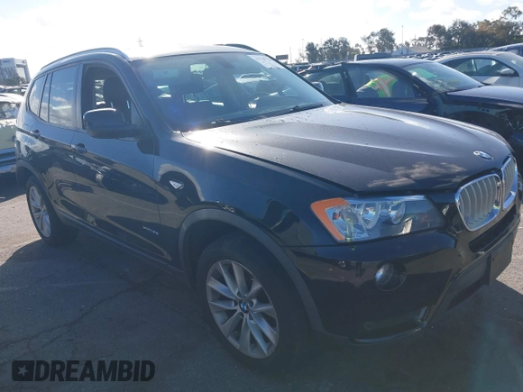 2013 BMW X3 xDrive28i with VIN 5UXWX9C57D0D08551, listed as a IAAI auction lot 41728132 with 123,630 mi miles and . Bid and sale history available at DreamBid. Image 1.