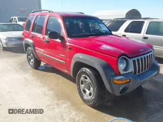2004 Jeep Liberty Sport with VIN 1J4GL48KX4W108352, listed as a IAAI auction lot 41728648 with 162,132 mi miles. Bid and sale history available at carsss.com. Image 1.