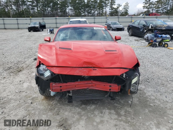 2019 Ford Mustang GT with VIN 1FA6P8CF7K5196244, listed as a Copart auction lot 44245405 with 74,182 mi miles and Salvage title. Bid and sale history available at DreamBid. Image 5.