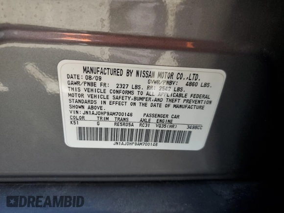 2010 Infiniti EX Journey with VIN JN1AJ0HP9AM700146, listed as a Copart auction lot 72983624 with 161,337 mi miles and Salvage Title. Bid and sale history available at DreamBid. Image 15.