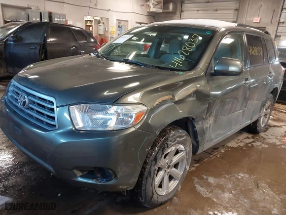 2009 Toyota Highlander with VIN JTEES41A392145884, listed as a IAAI auction lot 41628037 with 277,376 mi miles. Bid and sale history available at carsss.com. Image 6.