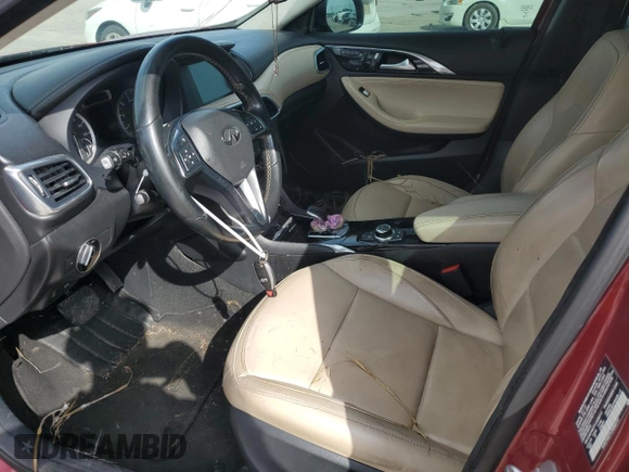 2018 Infiniti QX30 ESSENTIAL with VIN SJKCH5CP1JA050717, listed as a Copart auction lot 64178064 with 0 mi miles and Salvage Title. Bid and sale history available at carsss.com. Image 7.