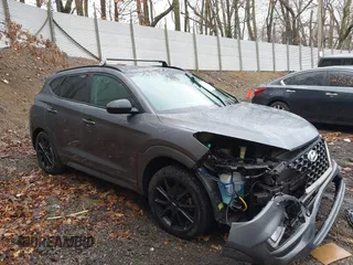 2019 Hyundai Tucson Ultimate with VIN KM8J3CAL0KU020133, listed as a IAAI auction lot 41856333 with 93,772 mi miles. Bid and sale history available at carsss.com. Image 1.