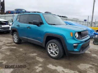 2021 Jeep Renegade Jeepster with VIN ZACNJDAB9MPM71295, listed as a Copart auction lot 51680175 with 30,034 mi miles and Salvage title. Bid and sale history available at DreamBid. Image 4.
