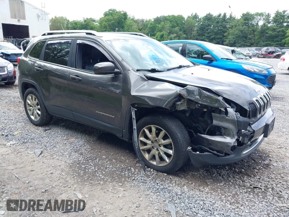 2014 Jeep Cherokee Limited with VIN 1C4PJMDB2EW216225, listed as a IAAI auction lot 42672551 with 151,799 mi miles and . Bid and sale history available at DreamBid. Image 1.