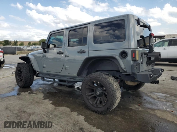 2017 Jeep Wrangler Unlimited 75th Anniversary with VIN 1C4BJWEG6HL676557, listed as a Copart auction lot 55426945 with 75,741 mi miles and Salvage title. Bid and sale history available at DreamBid. Image 2.