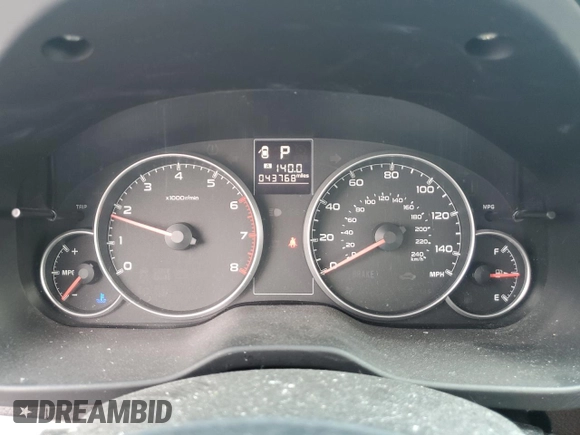 2013 Subaru Legacy 2.5i with VIN 4S3BMBA60D3012696, listed as a Copart auction lot 63797615 with 43,768 mi miles and Salvage title. Bid and sale history available at DreamBid. Image 9.