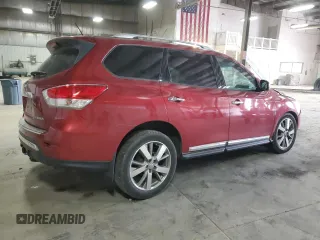 2015 Nissan Pathfinder Platinum with VIN 5N1AR2MN7FC670076, listed as a Copart auction lot 52498125 with 101,993 mi miles and Salvage title. Bid and sale history available at DreamBid. Image 3.