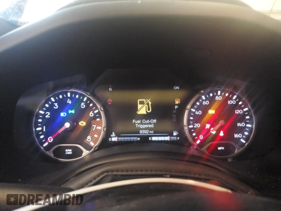 2023 Jeep Renegade Trailhawk with VIN ZACNJDC11PPP59062, listed as a Copart auction lot 58335455 with 9,392 mi miles and Salvage title. Bid and sale history available at DreamBid. Image 9.