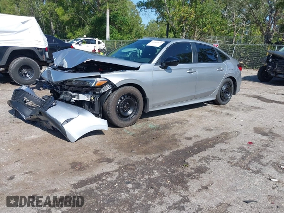 2025 Honda Civic Sport with VIN 2HGFE2F57SH522960, listed as a IAAI auction lot 42016973 with 3,689 mi miles and . Bid and sale history available at DreamBid. Image 17.