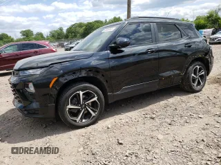 2021 Chevrolet TrailBlazer RS with VIN KL79MUSL4MB123432, listed as a Copart auction lot 54583453 with 21,949 mi miles. Bid and sale history available at carsss.com. Image 1.