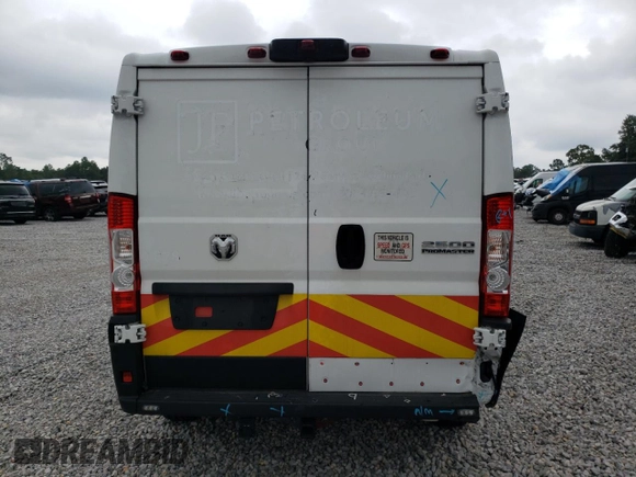 2023 Ram ProMaster Cargo with VIN 3C6LRVVG6PE589988, listed as a Copart auction lot 71645674 with 14,630 mi miles and Salvage Title. Bid and sale history available at DreamBid. Image 6.