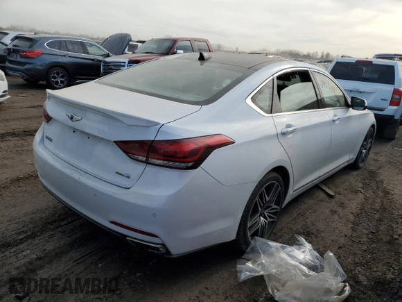 2015 Hyundai Genesis 3.8L with VIN KMHGN4JE4FU017012, listed as a Copart auction lot 48868425 with 110,981 mi miles and Salvage Title. Bid and sale history available at carsss.com. Image 3.