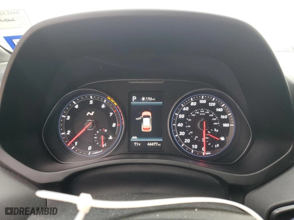 2021 Hyundai Veloster N with VIN KMHT36AH9MU011200, listed as a Copart auction lot 50986355 with 44,477 mi miles and Salvage Title. Bid and sale history available at carsss.com. Image 9.