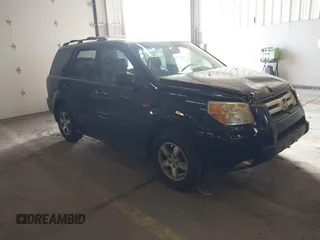 2007 Honda Pilot EX-L with VIN 2HKYF18647H504953, listed as a IAAI auction lot 41750435 with 186,097 mi miles and . Bid and sale history available at carsss.com. Image 1.