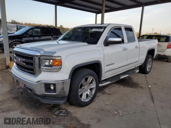 2014 GMC Sierra 1500 SLT with VIN 1GTV2VEC1EZ397298, listed as a Copart auction lot 45166045 with 150,456 mi miles and Salvage Title. Bid and sale history available at carsss.com. Image 1.