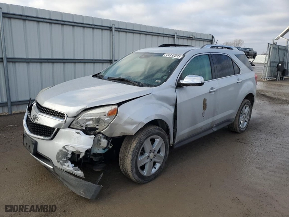 2015 Chevrolet Equinox LTZ with VIN 1GNFLHEK5FZ120981, listed as a Copart auction lot 44352095 with 166,275 mi miles and Salvage Title. Bid and sale history available at carsss.com. Image 1.