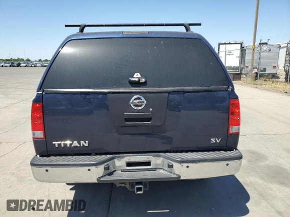 2012 Nissan Titan SV with VIN 1N6AA0ED3CN331091, listed as a Copart auction lot 57805625 with 106,693 mi miles and Salvage title. Bid and sale history available at DreamBid. Image 6.