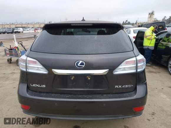 2010 Lexus RX 450h with VIN JTJZB1BA1A2400374, listed as a IAAI auction lot 42189614 with 122,413 mi miles and . Bid and sale history available at DreamBid. Image 16.