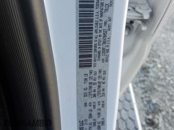 2019 Ram 1500 Rebel z VIN 1C6SRFLT8KN780527, wystawiony jako Copart lot #47611955 z przebiegiem Nie podano mil oraz Szkoda całkowita • Salvage title. Historia ofert i sprzedaży dostępna na DreamBid. Obrazek 12.