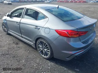 2018 Hyundai Elantra Sport with VIN KMHD04LB8JU561462, listed as a IAAI auction lot 40848718 with 107,618 mi miles. Bid and sale history available at carsss.com. Image 3.