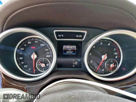 2017 Mercedes-Benz GLS 450 with VIN 4JGDF6EE3HA968182, listed as a Copart auction lot 62398725 with 60,369 mi miles and Salvage title. Bid and sale history available at DreamBid. Image 9.