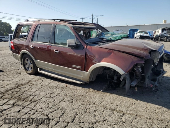 2008 Ford Expedition Eddie Bauer with VIN 1FMFU18588LA49568, listed as a Copart auction lot 61217755 with 126,846 mi miles and Salvage title. Bid and sale history available at DreamBid. Image 4.