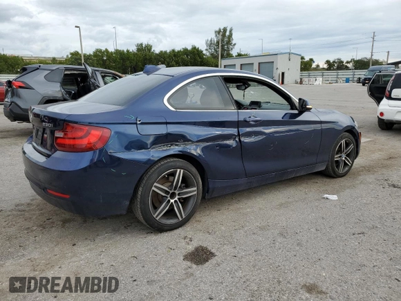 2017 BMW 2 Series 230i with VIN WBA2F9C38HV983992, listed as a Copart auction lot 81633793 with 34,263 mi miles. Bid and sale history available at carsss.com. Image 3.