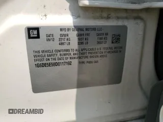 2013 Cadillac CTS Luxury с VIN 1G6DE5E58D0117192, выставлен на аукционе Copart как лот 58914825 с пробегом 114 722 миль миль и Списание • Salvage title. История ставок и продаж доступна на DreamBid. Изображение 12.