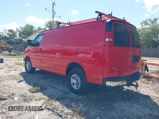 2017 Chevrolet Express Cargo Van with VIN 1GCWGAFG3H1350048, listed as a IAAI auction lot 41881164 with 115,430 mi miles. Bid and sale history available at carsss.com. Image 3.