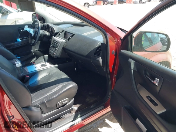 2007 Nissan Murano SL with VIN JN8AZ08W17W646257, listed as a IAAI auction lot 41935488 with 202,225 mi miles and . Bid and sale history available at DreamBid. Image 5.