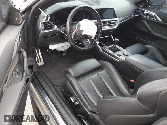 2022 BMW M4 with VIN WBS53AZ06NCH71280, listed as a Copart auction lot 49695804 with 0 mi miles. Bid and sale history available at carsss.com. Image 8.