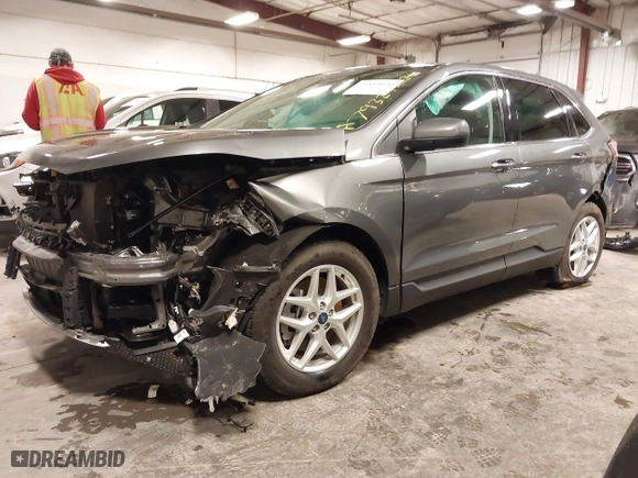 2022 Ford Edge SEL with VIN 2FMPK4J92NBA79329, listed as a IAAI auction lot 41813620 with 1 mi miles. Bid and sale history available at carsss.com. Image 20.