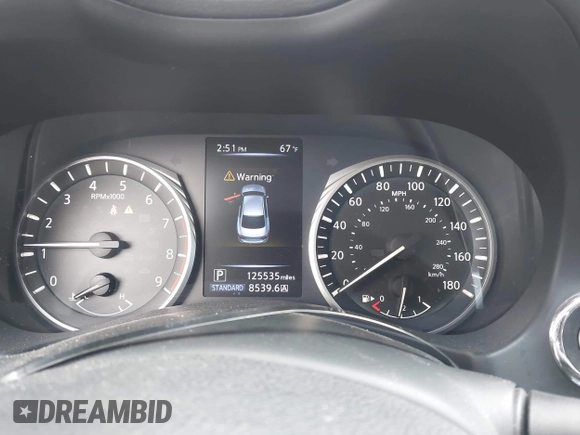 2018 Infiniti Q50 3.0t LUXE with VIN JN1EV7AP2JM351176, listed as a IAAI auction lot 41837214 with 125,535 mi miles. Bid and sale history available at carsss.com. Image 7.