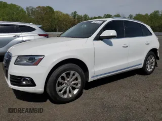 2014 Audi Q5 Premium Plus with VIN WA1LFAFP2EA098627, listed as a Copart auction lot 53249185 with 225,246 mi miles and Salvage Title. Bid and sale history available at carsss.com. Image 1.