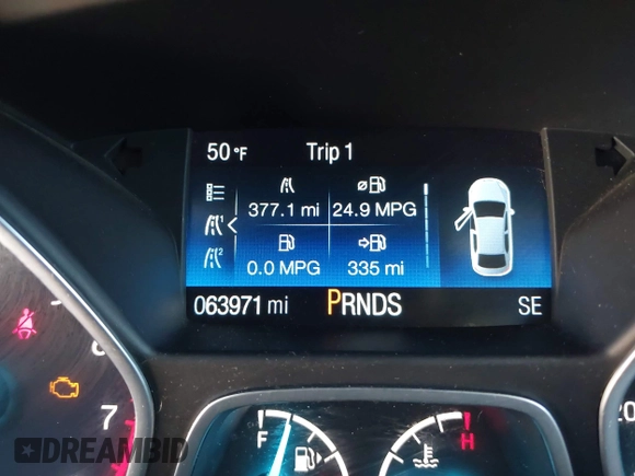 2017 Ford Escape SE with VIN 1FMCU0GD6HUE52948, listed as a IAAI auction lot 41981065 with 63,971 mi miles and . Bid and sale history available at DreamBid. Image 7.