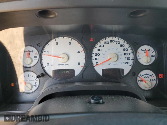 2005 Dodge Ram 2500 SLT with VIN 3D7KS28C55G860255, listed as a Copart auction lot 62899774 with 356,979 mi miles and Clean Title. Bid and sale history available at carsss.com. Image 9.