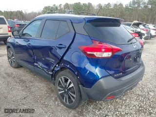 2019 Nissan Kicks SV with VIN 3N1CP5CU8KL557557, listed as a IAAI auction lot 41725802 with 94,023 mi miles. Bid and sale history available at carsss.com. Image 3.