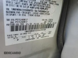 2005 Mercury Montego Luxury z VIN 1MEFM40125G620733, wystawiony jako Copart lot #67879094 z przebiegiem 140 278 mil mil oraz Szkoda całkowita • Salvage title. Historia ofert i sprzedaży dostępna na DreamBid. Obrazek 14.