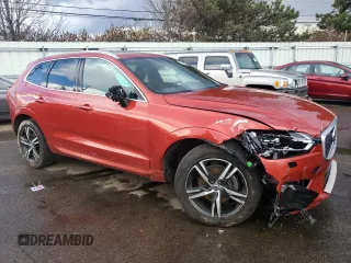 2018 Volvo XC60 R-Design with VIN LYV102RM1JB113465, listed as a Copart auction lot 46440185 with 62,646 mi miles and Salvage Title. Bid and sale history available at carsss.com. Image 4.