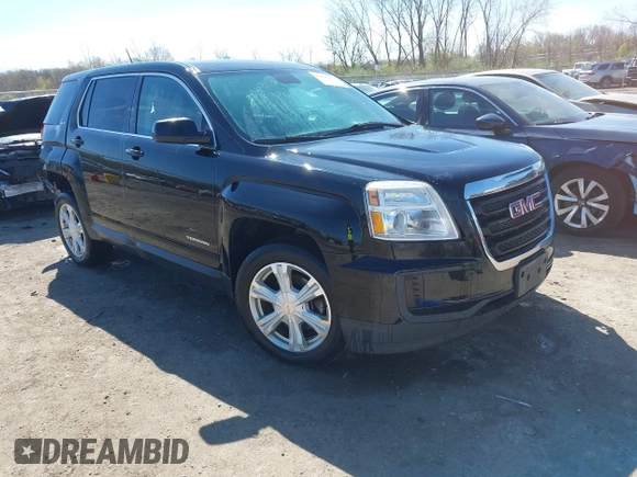 2017 GMC Terrain SLE with VIN 2GKFLSEK1H6265914, listed as a IAAI auction lot 42097155 with 121,905 mi miles. Bid and sale history available at carsss.com. Image 1.