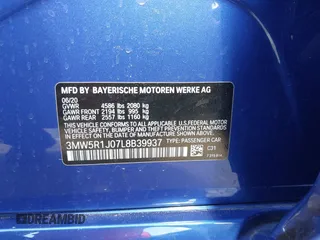 2020 BMW 3 Series 330i с VIN 3MW5R1J07L8B39937, выставлен на аукционе IAAI как лот 42407215 с пробегом 54 611 миль миль и . История ставок и продаж доступна на DreamBid. Изображение 9.