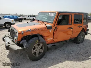 2010 Jeep Wrangler Unlimited Sport with VIN 1J4BA3H10AL223539, listed as a Copart auction lot 49852195 with 108,157 mi miles and Salvage Title. Bid and sale history available at carsss.com. Image 1.