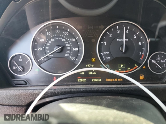 2013 BMW 3 Series 328i with VIN WBA3C1C56DF437583, listed as a Copart auction lot 48621045 with 92,882 mi miles and Salvage title. Bid and sale history available at DreamBid. Image 9.