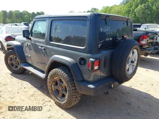 2020 Jeep Wrangler Sport S with VIN 1C4GJXAN5LW146068, listed as a IAAI auction lot 42071619 with 51,238 mi miles and . Bid and sale history available at DreamBid. Image 3.