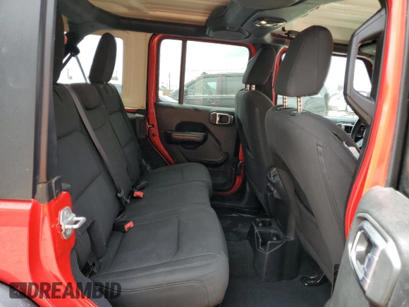 2019 Jeep Wrangler Unlimited Sport S with VIN 1C4HJXDN5KW653583, listed as a Copart auction lot 54567245 with 70,873 mi miles and Salvage title. Bid and sale history available at DreamBid. Image 11.