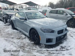2024 BMW M2 with VIN 3MF13DM03R8E21191, listed as a IAAI auction lot 41294893 with 9,123 mi miles. Bid and sale history available at carsss.com. Image 1.